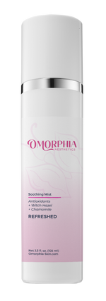 Omorphi skincare Refreshed antioxidant with pink label on white background