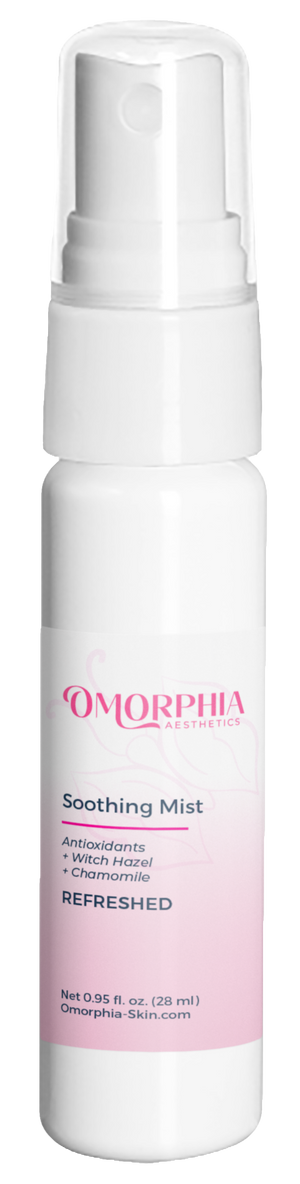 Travel size Omorphia Aesthetics skin care Refreshed antioxidant spray