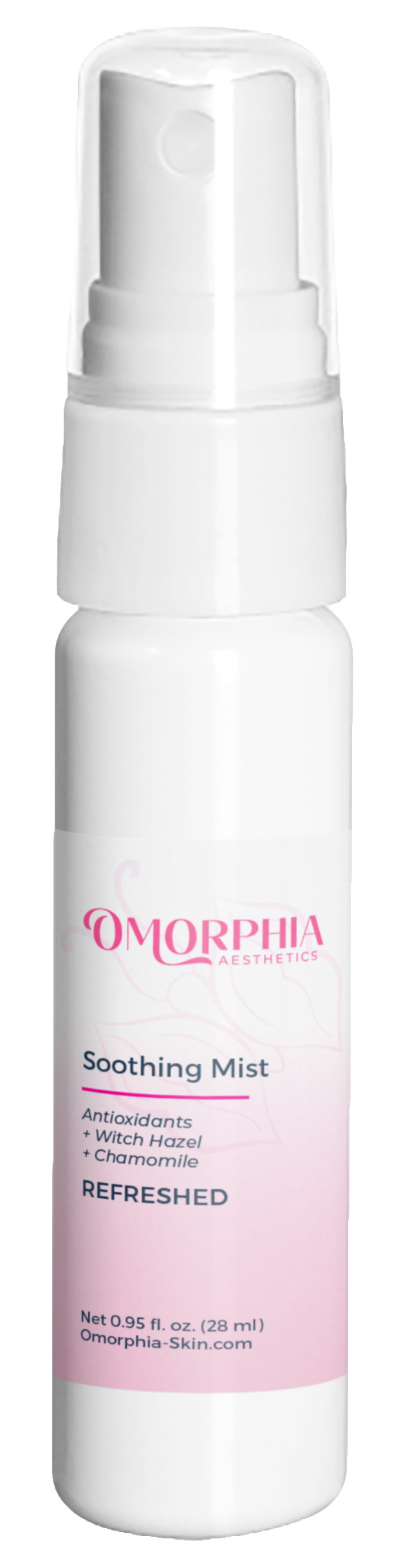 Travel size Omorphia Aesthetics skin care Refreshed antioxidant spray